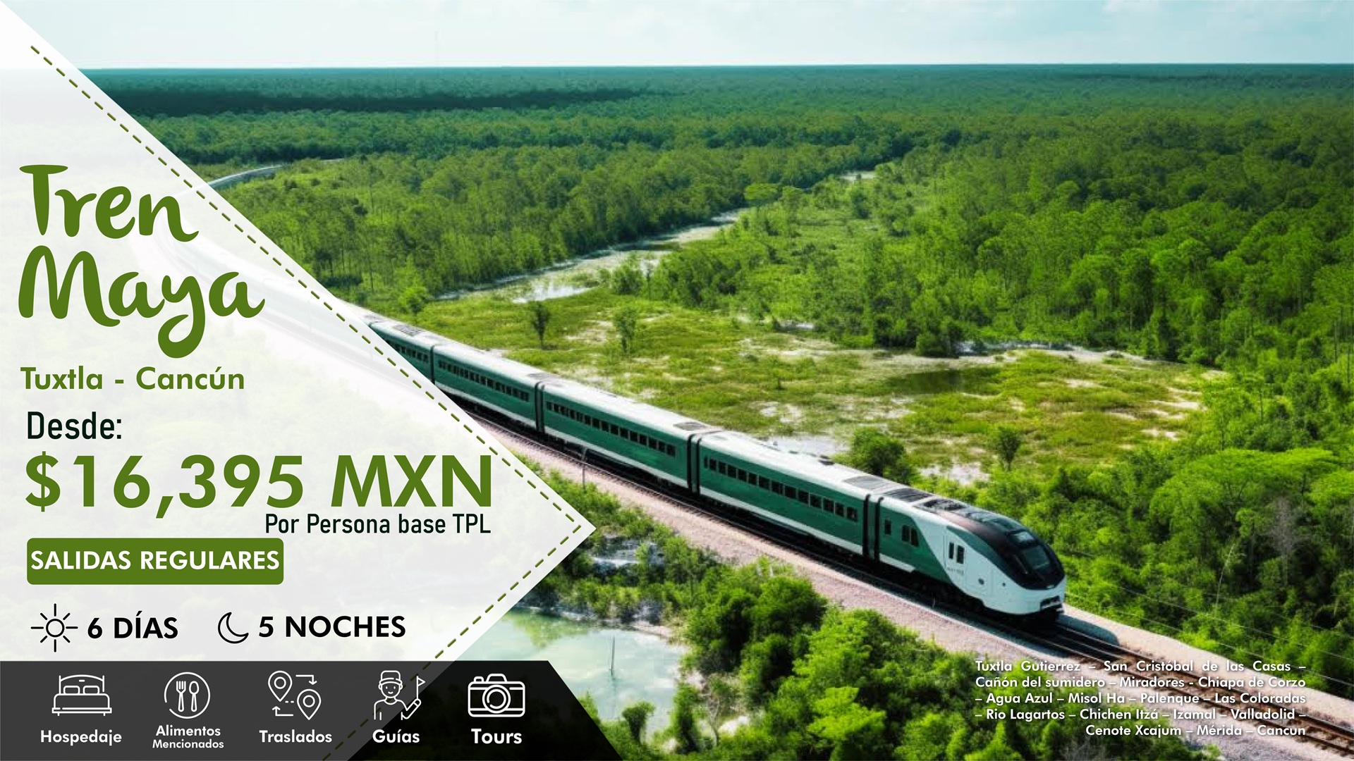 Tren Maya de Tuxtla a Cancún
